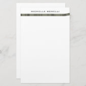 Modern Minimalistisch Professioneel Design Briefpapier (Voorkant / Achterkant)