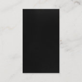 Modern minimalistisch professioneel donkergrijs el visitekaartje (Achterkant)