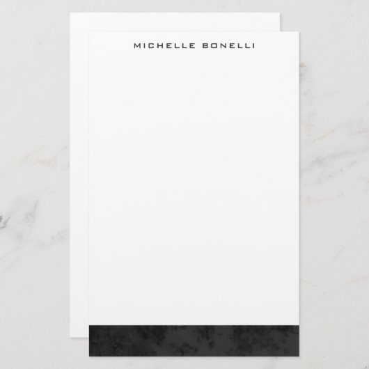 Modern Minimalistisch Professioneel Eenvoudig Unie Briefpapier (Voorkant / Achterkant)