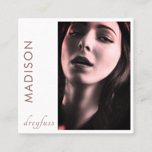 Modern minimalistisch professioneel foto Visitekaa Vierkante Visitekaartje