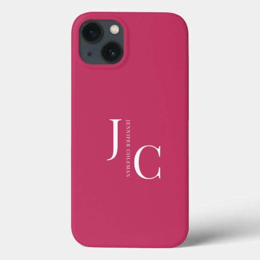 Modern minimalistisch professioneel monogram warm  Case-Mate iPhone case (Achterkant)
