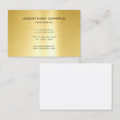 Modern Minimalistisch Professioneel Ontwerp Gouden Visitekaartje (Voorkant / Achterkant)