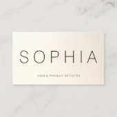 Modern minimalistisch professioneel verhaal visitekaartje (Voorkant)