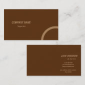 Modern minimalistisch professioneel zadel bruin visitekaartje (Voorkant / Achterkant)