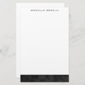 Modern Minimalistisch Professionel Eenvoudig Uniek Briefpapier (Voorkant / Achterkant)