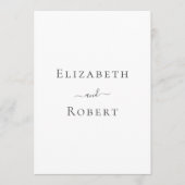 Modern minimalistisch programma voor zwart-witbrui (Voorkant)