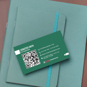 Modern minimalistisch QR-code Visitekaartje - Groe