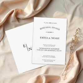 Modern minimalistisch repetitiediner kaart