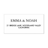 Modern minimalistisch retouradres zelfinktende stempel (Design)