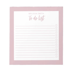 Modern minimalistisch Roos voor een mosterd Notitieblok