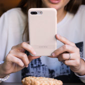 Modern minimalistisch roze gepersonaliseerd Case-Mate iPhone case