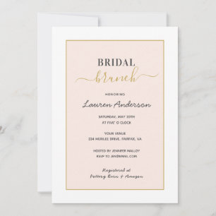 Modern minimalistisch roze Vrijgezellenfeest Aankondiging