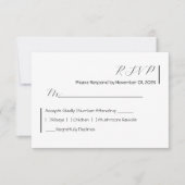 Modern minimalistisch RSVP kaartje (Voorkant)