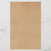 Modern Minimalistisch Rustiek Kraft Salon Service Flyer (Achterkant)