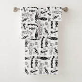Modern minimalistisch Scandinavisch Snoep Bonbon Bad Handdoek (Insitu)
