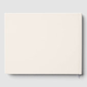 Modern minimalistisch script aangepaste bruiloft gastenboek (Achterkant)