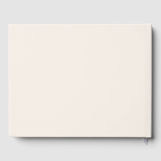 Modern minimalistisch script aangepaste bruiloft gastenboek (Achterkant)