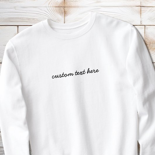 Modern minimalistisch script Aangepaste offerte ge Trui