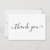 Modern minimalistisch script bedankkaart (Voorkant)