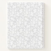 Modern minimalistisch script botanisch aangepaste  notitieboek (Achterkant)