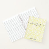 Modern minimalistisch script botanisch aangepaste  notitieboek (Binnen)