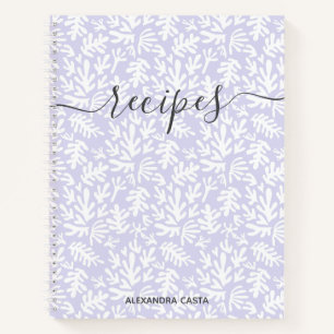 Modern minimalistisch script botanisch aangepaste  notitieboek