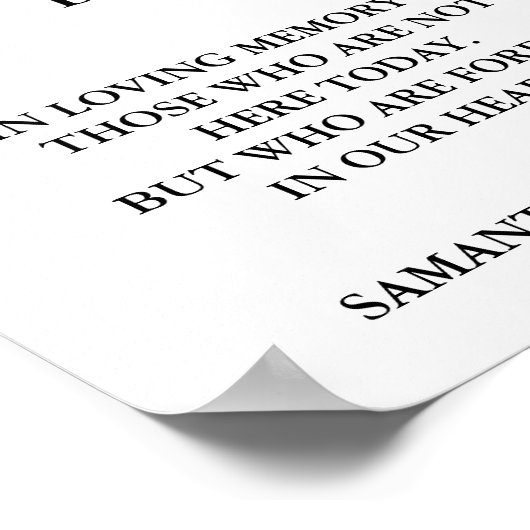 Modern minimalistisch script bruiloft deze kaarsen poster (Hoek)