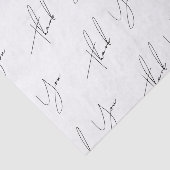 Modern minimalistisch script bruiloft tissuepapier (Detail)