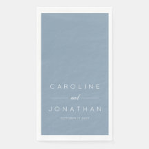 Modern minimalistisch script Dusty Blue aangepaste