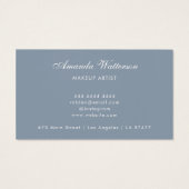 Modern Minimalistisch Script Dusty Roos visitekaar Visitekaartje (Achterkant)