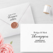 Modern Minimalistisch Script Handgeschreven Naam A Zelfinktende Stempel