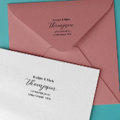 Modern Minimalistisch Script Handgeschreven Naam A Zelfinktende Stempel