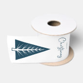 Modern minimalistisch script kerstboom lint (Spoel)