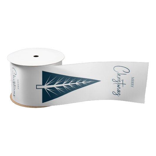 Modern minimalistisch script kerstboom lint (Spoel)
