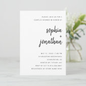 Modern minimalistisch script | Kogelschoen Kaart (Staand voorkant)