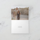 Modern minimalistisch script "met dankbaarheid" fo bedankkaart (Binnen)