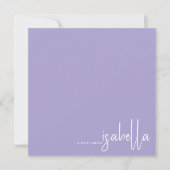 Modern minimalistisch script naam notitie van lave notitiekaartje (Voorkant)