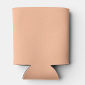 Modern minimalistisch script Peach Custom Wedding Blikjeskoeler (Achterkant)