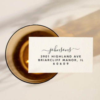 Modern minimalistisch Script Return-adres Zelfinktende Stempel