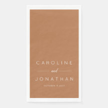 Modern minimalistisch script Terracotta aangepaste
