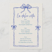 Modern minimalistisch script | Trouwmenu Menu (Voorkant)