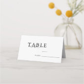 Modern Minimalistisch Script Trouwtafelnummer (Voorkant)