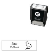 Modern Minimalistisch script voor- en achternaam Zelfinktende Stempel (In situ)