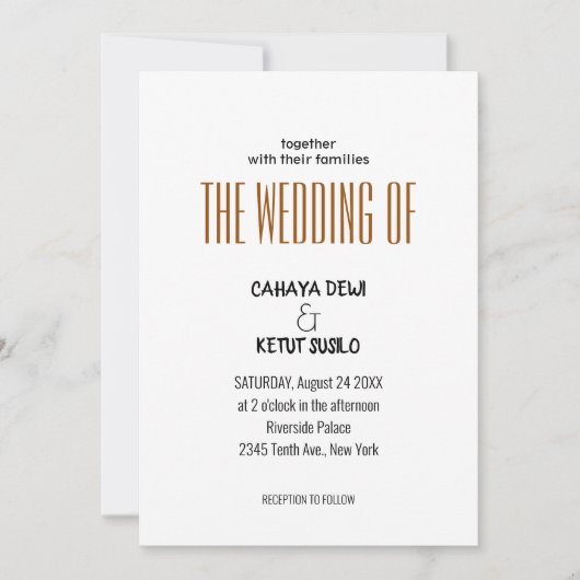 Modern minimalistisch script | Weddenschap Gold Fo Kaart (Voorkant)