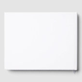 Modern minimalistisch Script White Custom Wedding Gastenboek (Achterkant)