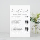 Modern minimalistisch script zei dat ze het spel z (Staand voorkant)