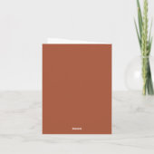 Modern minimalistisch script zijn Wedding Vow Book Kaart (Achterkant)