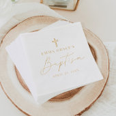 Modern minimalistisch scriptaptisme folie servetten