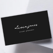 Modern Minimalistisch Signature Script Visitekaart Visitekaartje