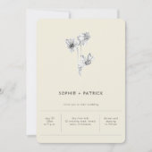 Modern minimalistisch simpele deaffodils Spring We Kaart (Voorkant)